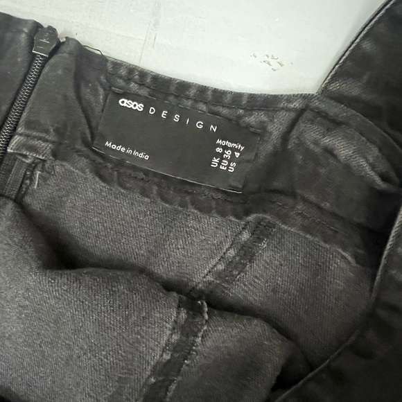 ASOS Design Maternity Soft Denim A-line Mini Dress - Picture 7 of 9